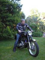 Some bloke on a bike ;-)